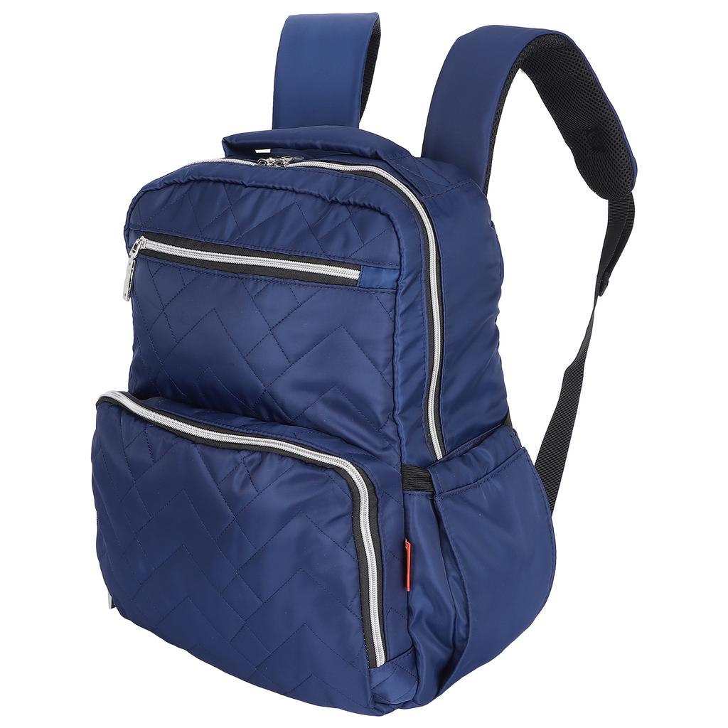 Travel Nappy Bag Waterproof Large Capacity MultiFunctional Milk Bottle Diaper Backpack(Blue )