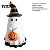 Decorative Halloween Centerpiece Ghost Ornament, Cute Tabletop Sculpture, Durable Resin Indoor Decor Table for Home Party Festive Shelf Fireplace