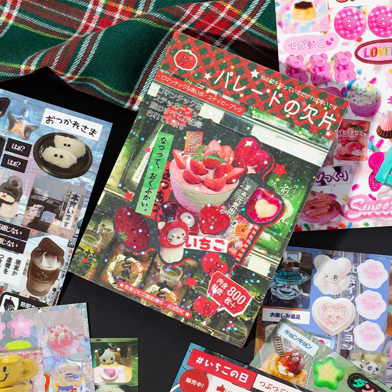 Japanese Retro Style Cartoon Anime Stickers Set, 45 Pieces Vintage Design, Perfect for Scrapbooking and Decoration