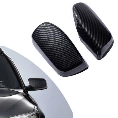 2Pcs Real Carbon Fiber Side Mirror Cover For BMW E60 2004-2007