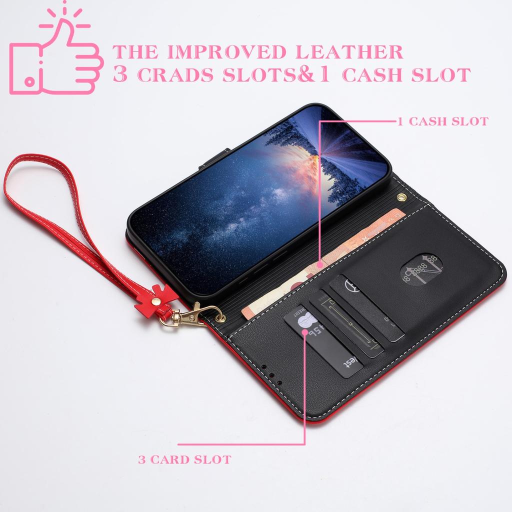 PU Leather Flip Case For iPhone Air 17 16E 15 14 11 12 13 Pro XS Max Wallet Phone Cover For iPhone X XS XR 6 6S 7 8 Plus SE 2025
