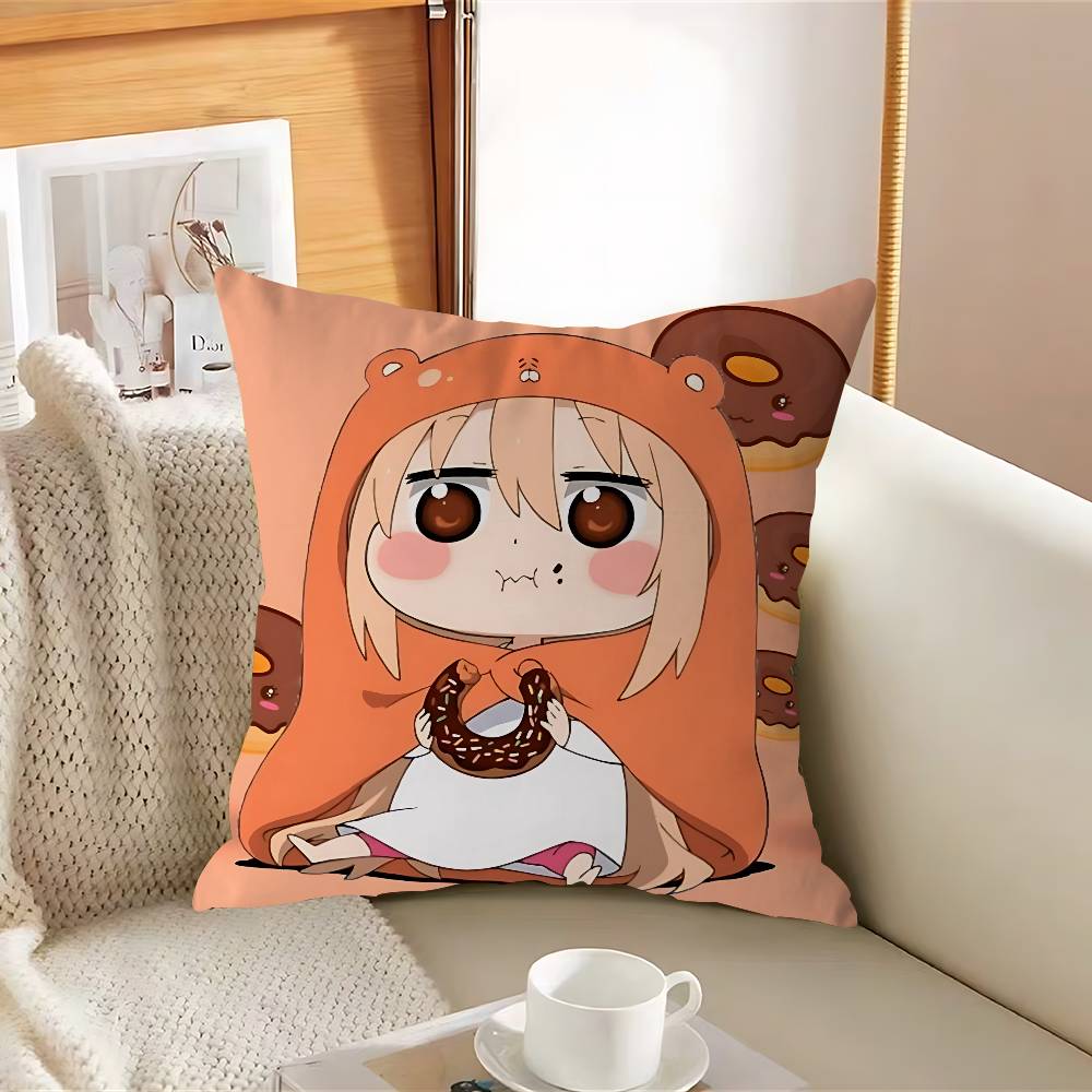 H-Himouto U-Umaru-chanS Poszewka na poduszkę Zdejmowana Zmywalna Poszewka na poduszkę – Miękka pościel na każdą porę roku