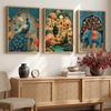 Kotart Madhubani Art Wall Painting Traditional Home Decoration With Frame For Living Room Bed Room Hotel Wall Decor Digital Reprint Set of 3