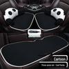 Cartoon Doll Style Heated Car Seat Cushion Set - Three Pieces for Winter Comfort