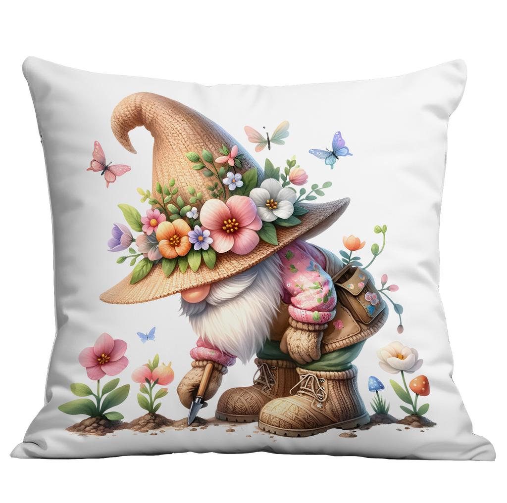 New Watercolor Spring Garden Elf Pillowcase Home Sofa Cushion Pillowcase