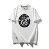 American Retro Heavyweight Pure Cotton Trendy Brand Letter Print T-Shirt Men's Short-Sleeve Summer Foreign Trade Men's Vintage T-Shirt