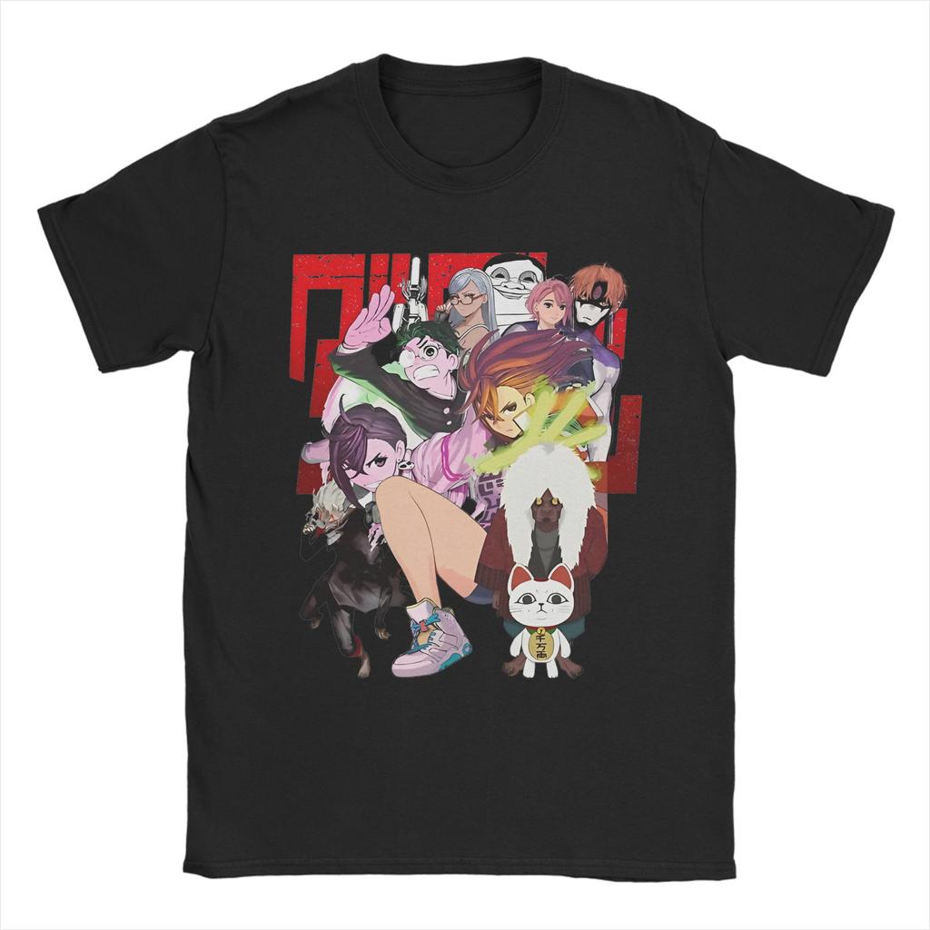 Print Dandadan Momo Anime T-Shirt Men's O-neck Short Sleeve Clothing  100%Cotton Summer Clothing