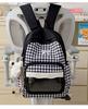 Schoolbag Japanese new high-value cute plaid bow backpack soft huhu sweet little fairy travel small backpack