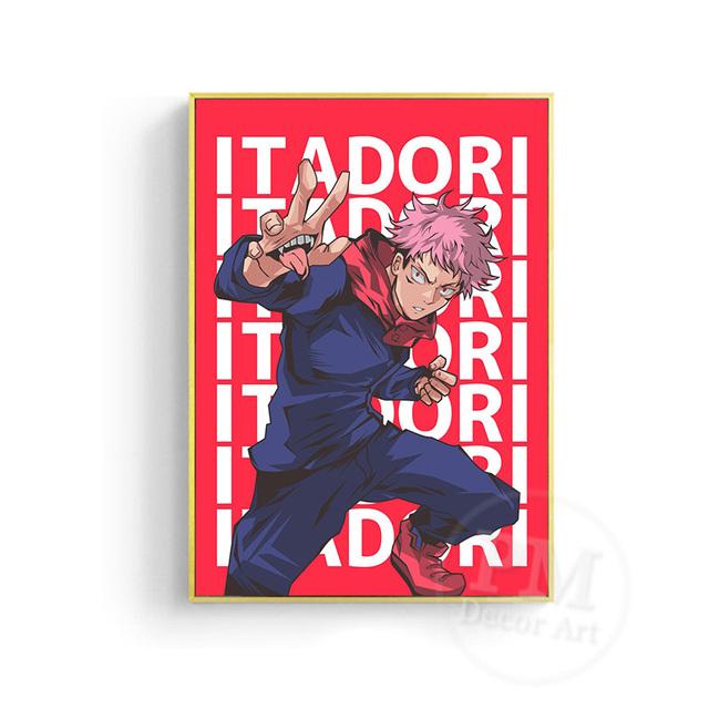 Japanese Anime Jujutsu Kaisen Poster Character Canvas Painting Print Cuadros Art Wall Modern Home Living Room Decoration