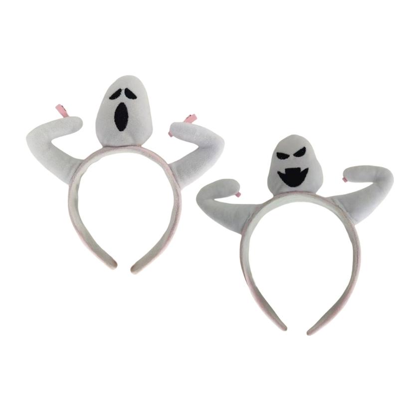 Makeup Party Costume Funny Specter Hairband with Bangs Clip Headwear Bangs Clip Creative Headband for Makeup