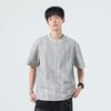 Men Vertical Texture Knit T Shirt Crew Neck Short Sleeve Loose Casual Minimal Daily Summer Street Basic Top
