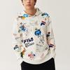 FILA Loose-Fit Printed Knit Hoodie Men Tops White F61M218220FZA