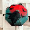 1PC Samurai  Automatic Umbrella - Suitable Travel Outdoor Portable Umbrella Birthday Gift Daily Essentials