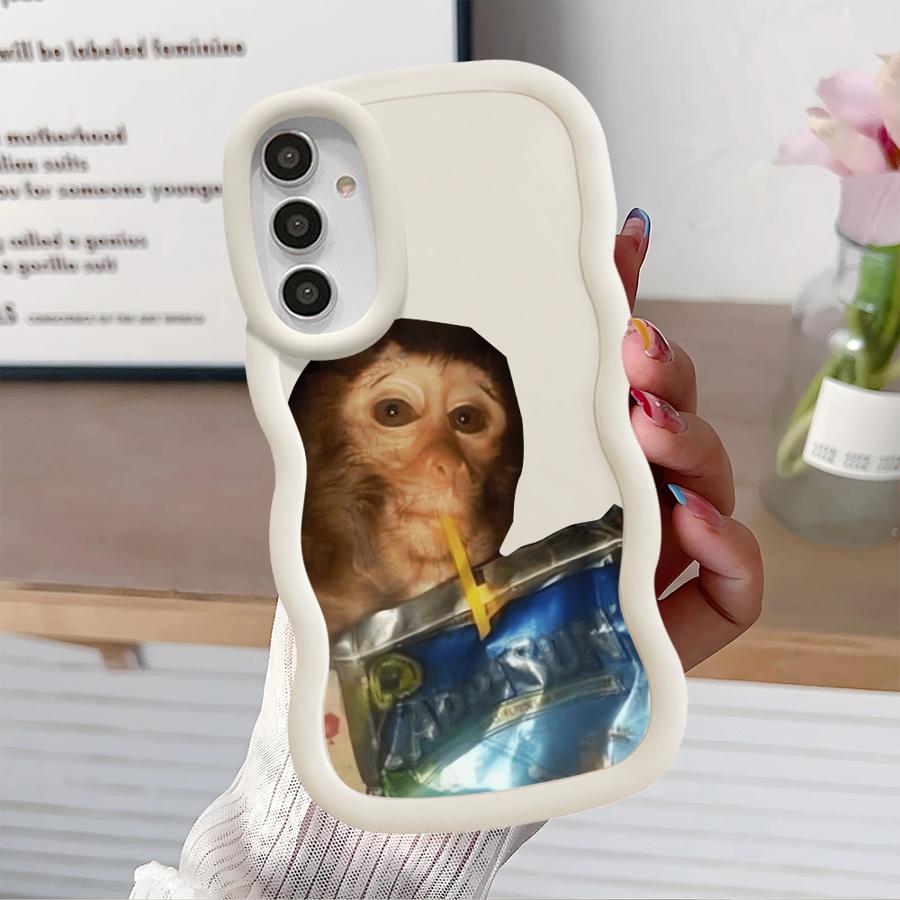 Monkey Drink Trend Case for Samsung Galaxy A11 A16 A52 A12 A15 A21s A13 A14 Soft Phone Cover A03 A33 A53 A05 A23 A22 A06 A04