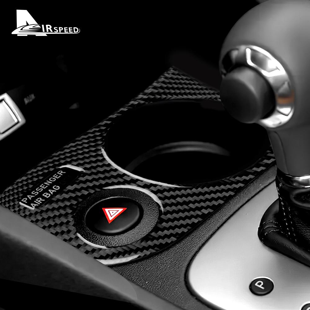 Gjbn8 Real Soft Carbon Fiber Sticker For Seat Leon 1M MK1 2005 2006 2007 2008 2009 2010 2011 2012 LHD RHD Car Cup Holder Accessories
