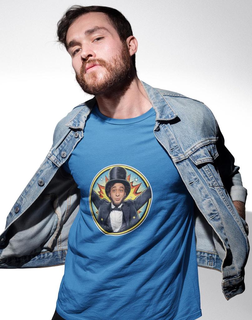 Abraham Lincoln Time Travel T-Shirt | 80s Comedy, Patriotic 4th of July