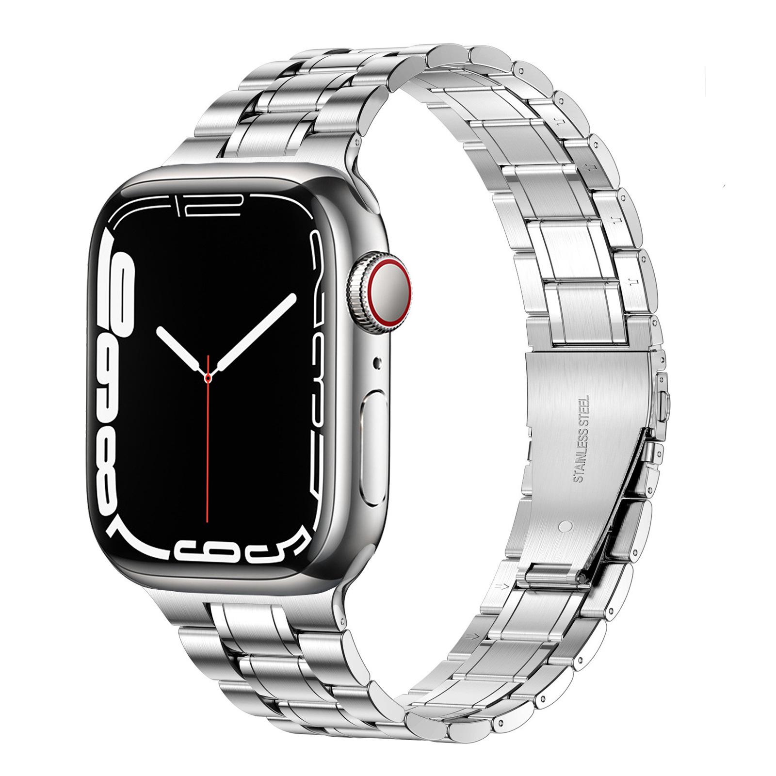 

Stainless Steel Five-Link Watch Band for Apple Watch Series S11, 7, 8, 9 42/44/45/46/49 mm
