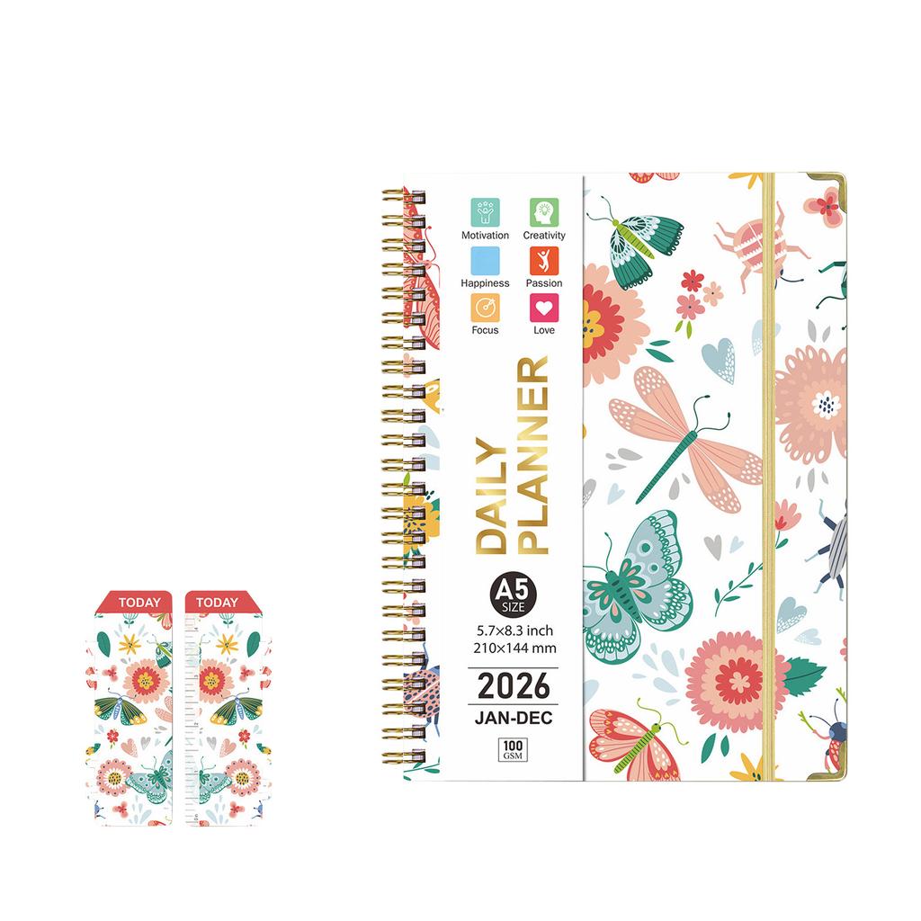 2026 Planner, Stylish Calendar, Ample Notebook Space, Perfect For Recording To Do Lists