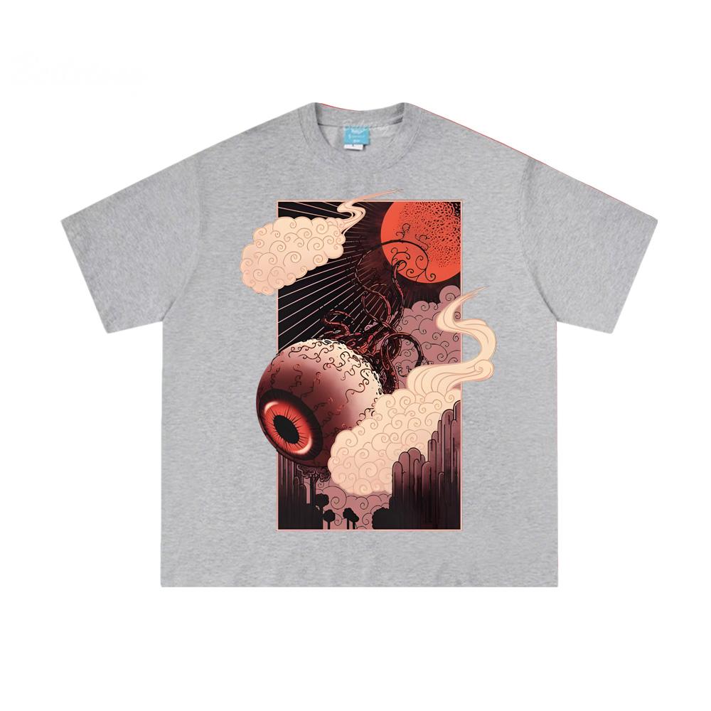 Terraria Eye of Cthulhu T Shirts Pixel Style Game Graphic Printing Tops Summer Cotton Casual Crew Neck Tops