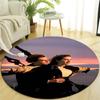 1pc Titanic1 Design Printed Area Round Carpet for Bedroom Living Room Home Decor Rugs Mat Non Slip Mat Rug for Bedside