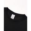 Taglie Europee T-shirt Minimalista a Maniche Corte da Uomo, con Stampa 3D di Tasti di Pianoforte sul Petto, Nero, Bianco