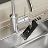 Black/Silver Soap Sponge Holder Self-Draining Dishcloth Towel Rack Sink Drain Rack  for Home