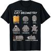 Cat Geometry Math Funny Cat Gifts For Cat Dad, Cat Mom, Kids T-Shirt, Small, Black