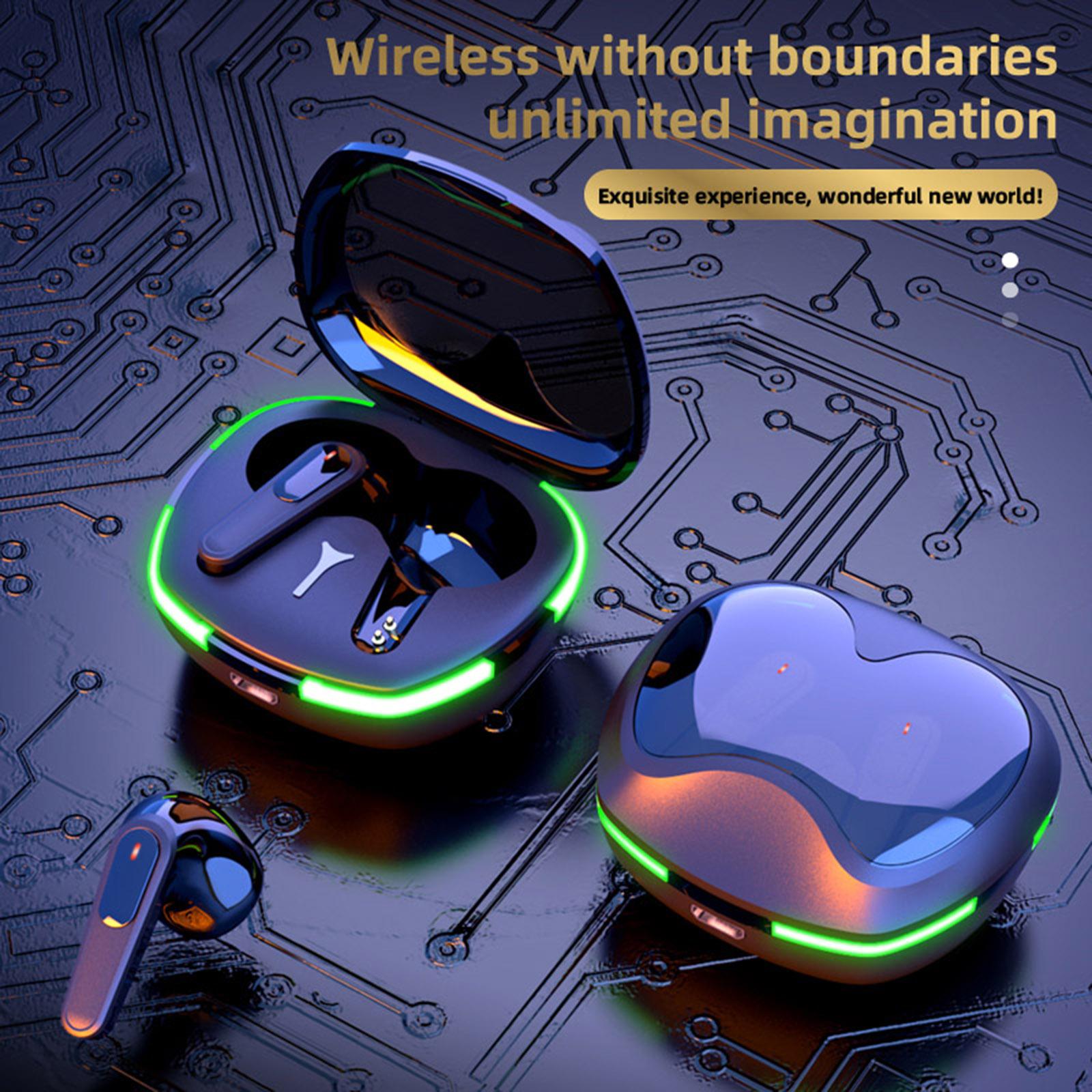 

PRO60 True Wireless Hdphones 5.1 Sport Hdset rbuds Touch Control In-r rphones with Mic Charging Case LED Brthing Lamp