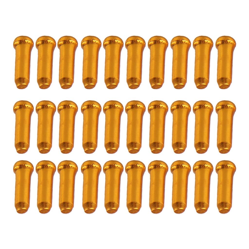 30Pcs Bike Cable End Caps Durable Bike Inner Wire Gear Aluminum Alloy Bike Cable Caps for Cycling Road Bike Replacement