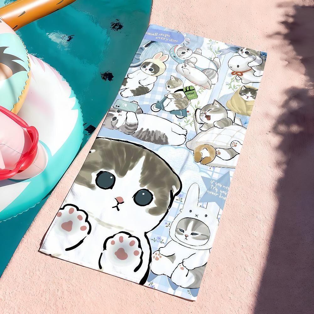 Cartoon cute M-mofusand Towel Drying Bath Towel Applicable To Light Swimming Camping Yoga Beach Out