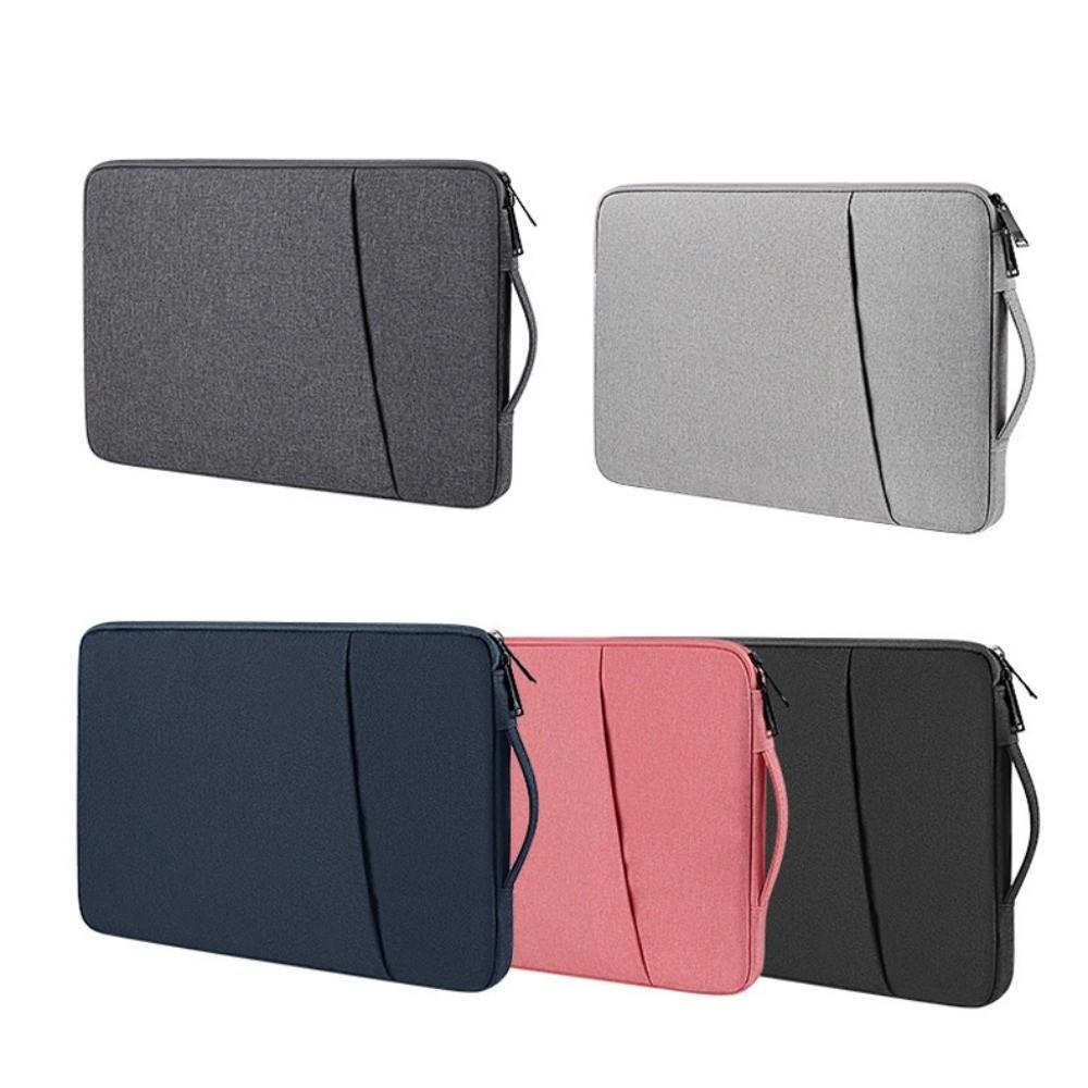 With Handle Portable Laptop Bags Lightweight Waterproof Laptop Case Dual Zipper Soft Material Notebook Sleeve Office Use