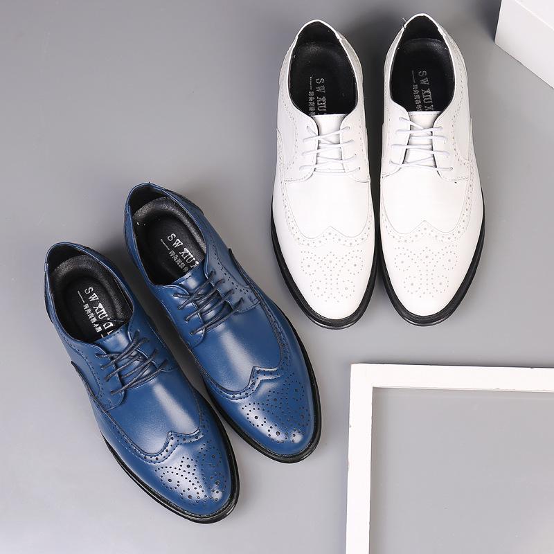 Herren Formelle Brogue Lederschuhe - Britischer Stil, Büro & Freizeit, Große Größen verfügbar