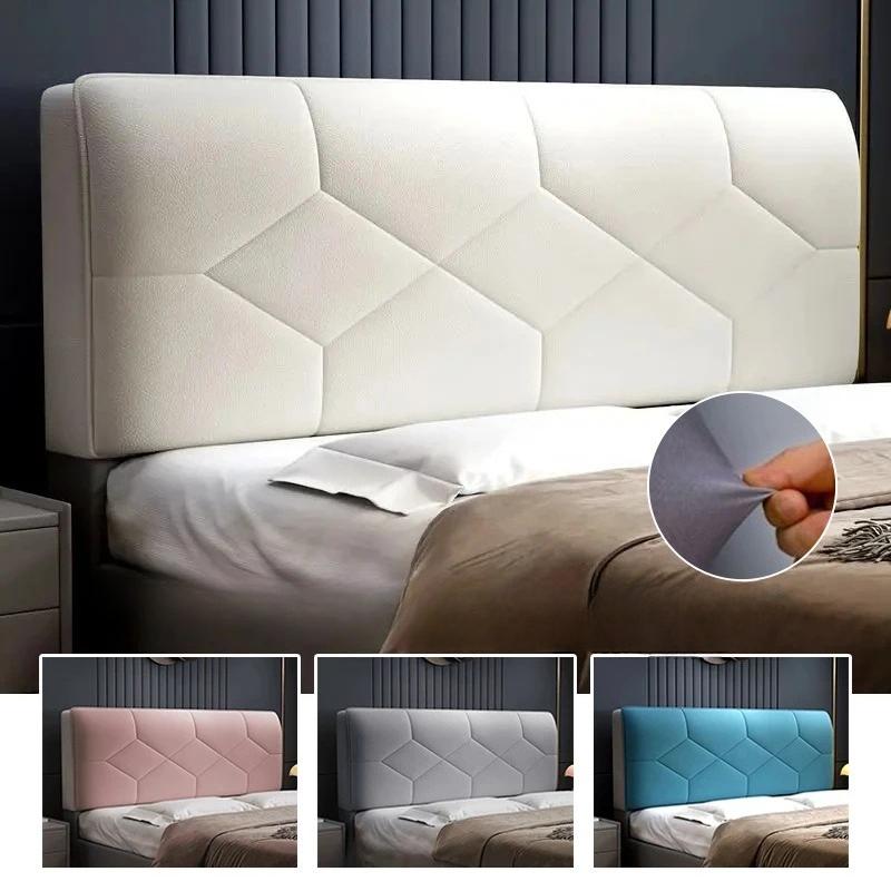 Elastic All-inclusive Diamond-Texture Bedhead Cover Waterproof Technology Cloth Thick Quilted Padded Bedside Headboard Cover