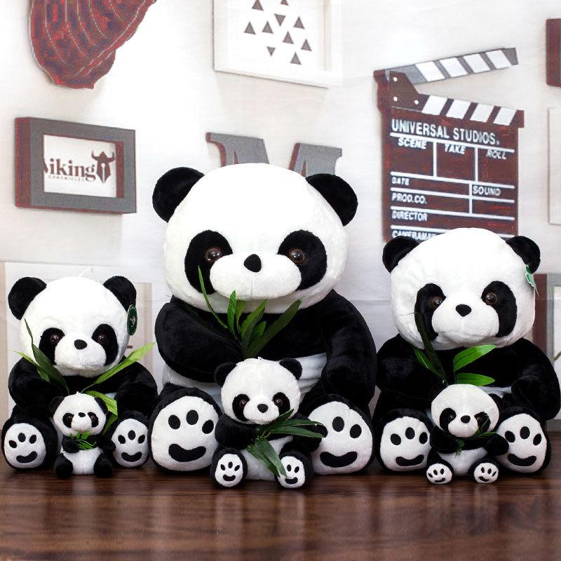 Panda Hugs Bamboo Doll Plush Toys and E-commerce Dolls and Rag Dolls National Treasure Pendants