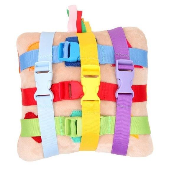 Pernă cu bucle pentru a conecta jocul Montessori pentru copii