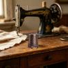 Elegant Metal Thimble With Awl And Needle Holder For Sewing Projects