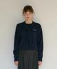 ODER [Set]_Embroidered Pullover + Layered Shawl - Navy
