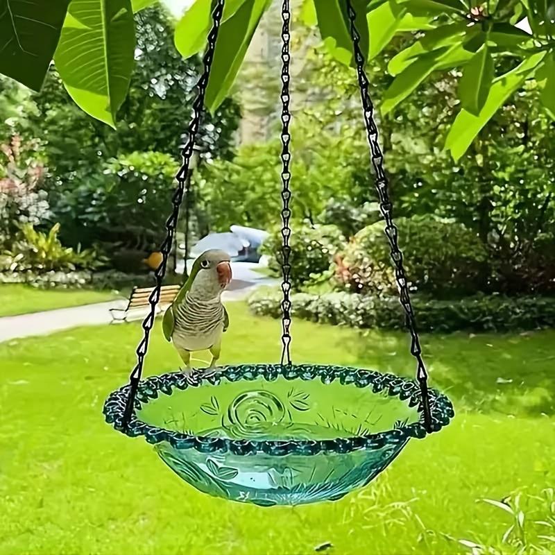 

1PACK 3-in-1 Hanging Bird Feeder, 4 Colors. Durable, anti-spill, metal chain & adjustable hook. Perfect for garden, tree, fence.