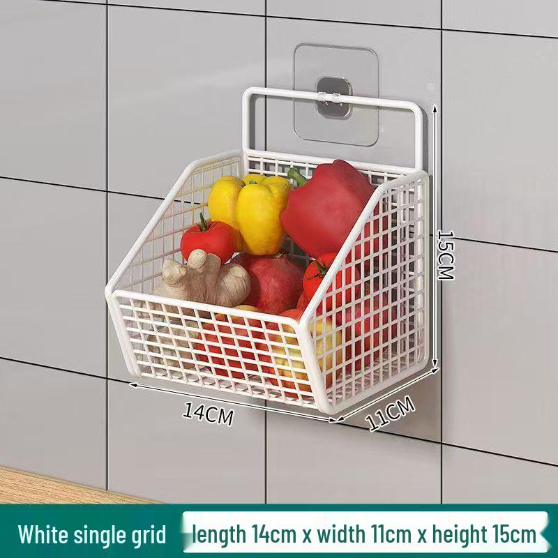 

Подвесная корзина для хранения лука-порея, имбиря и чеснока без сверления для кухни