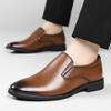 Fashion Men's Business Leather Shoes Classic Casual Style Office and Leisure Outdoor Street High Quality Adult Work Shoes Plus Size