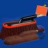 Car Duster Detailing Brush Scratch Free Washing Mop with Extendable Handle for Auto Exterior Interior Cleaning Brown