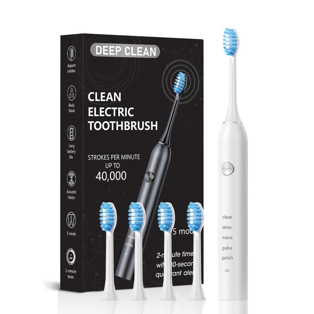 5-Speed Magnetic Levitation Electric Toothbrush with Soft Bristles for Adults, Home Use, Waterproof Design