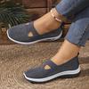 TEMU Übergrößen Freizeit-Loafer: Bequeme atmungsaktive Strick-Mesh-Schlupfschuhe für Mütter