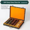 Brangdy Premium Ebony Chess Set with Leather Board