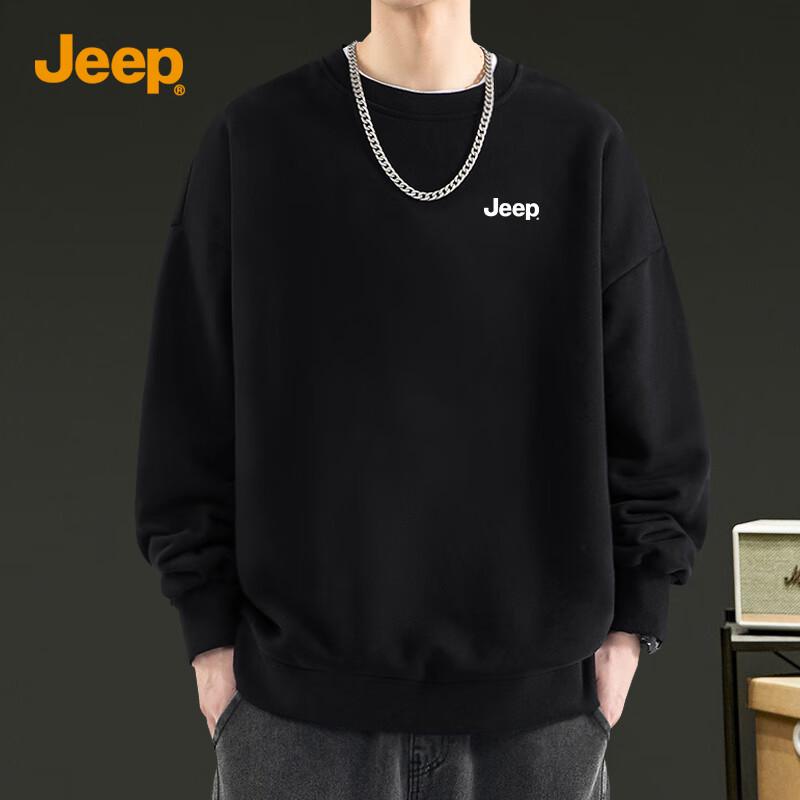Jeep Men's Casual Round Neck Sweatshirt