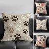 Paw Cute Cushion Cover Pillowcase Ultra Soft Skin Friendly Fabric Cloud Like Comfort  Concealed Zipper