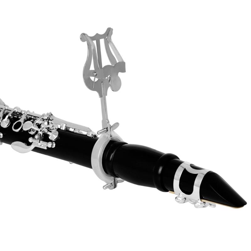 Clarinet Lyre Holder Music Clip Sheet Music Stand Suitable for Marchings Band Performances and Sheet Music Stability