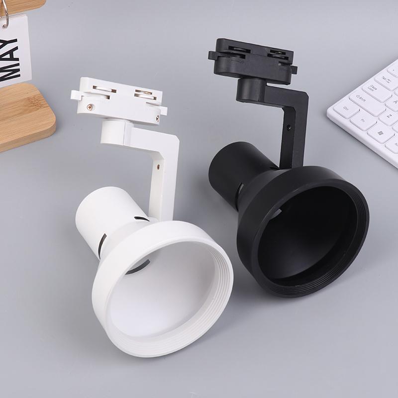 Par30 Led E27 Track Light Bracket Base 2/3Wires Rail Ceiling Lamps Holder Clothing Store Living Room Commercial Use