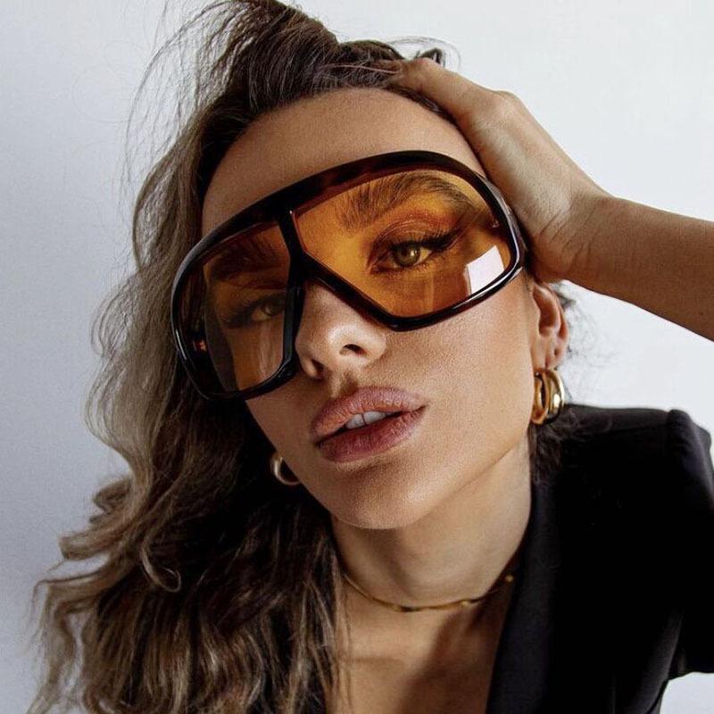 KEDUN 2025 Large Toad Shape Sunglasses: Trendy European-American Hip Hop Style for Fashionable Ladies