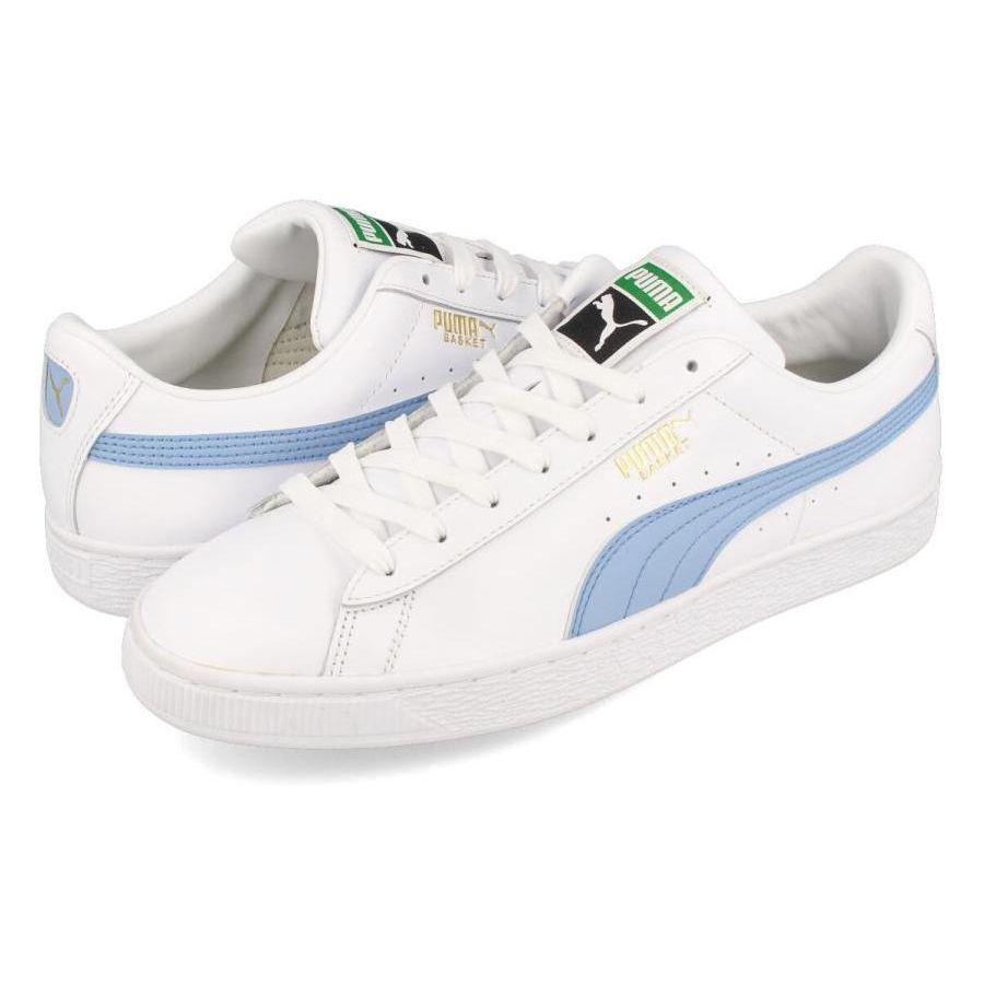 Puma Basket Classic 21 White Forever Blue Unisex Sneakers 374923-09